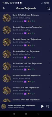 MP3 Al-Quran & Terjemahan android App screenshot 1